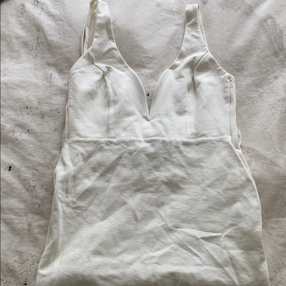 Lulus White V Neck Dress